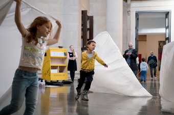 Two children at Playing Up event at Tate Britain