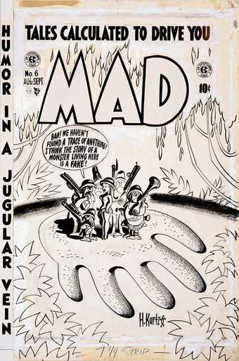 Harvey Kurtzman MAD #6 1953 Drawing for cover