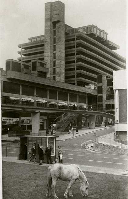 Owen Luder Trinity Square car park in Gateshead known as the Get Carter car park after use in the film starring Michael Caine Demolished 26 July 2010