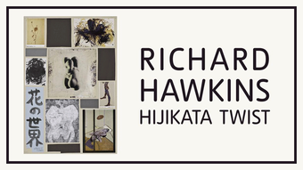 Richard Hawkins exhibition banner, Tate Liverpoool exhibition 2014