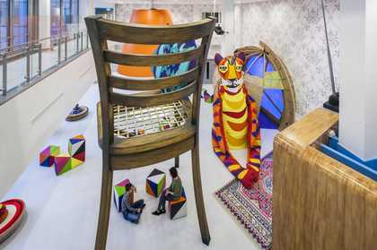 Morag Myerscough, Cottrell and Vermeulen, The Ann Riches Healing Space – Activity Space, Royal London Hospital 2013 Photo: Gareth Gardner