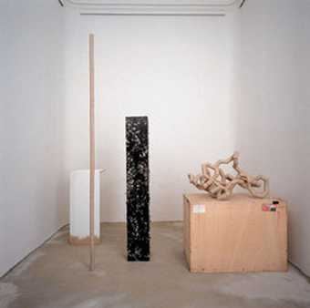 Heimo Zobernig Installation view Neue Galerie, Graz 1993