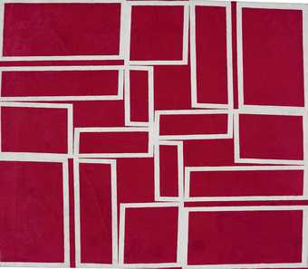 Hélio Oiticica Metaesquema – Red going through White 1958