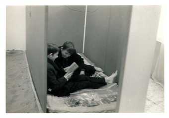 Visitors to Hélio Oiticica's installation of Tropicália at Whitechapel Art Gallery, London 1969 © Guy Brett