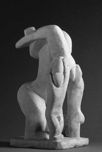 A figurative Portland stone sculpture by Henri Gaudier-Brzeska