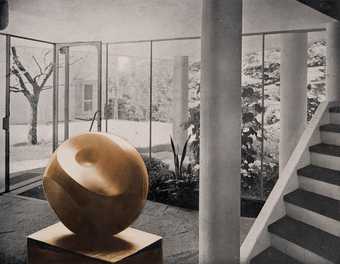 Barbara Hepworth photomontage of Helicoids in Sphere 1938