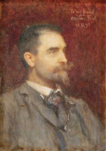 Hubert von Herkomer's painting of Edward Onslow Ford 1895