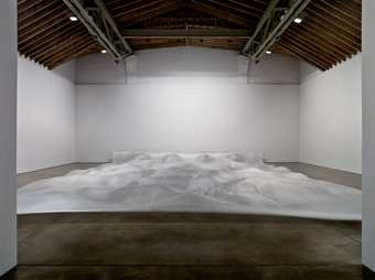 installation photo view of Hans Haacke Wide White Flow, 1967 - 2008 (biennial effect)