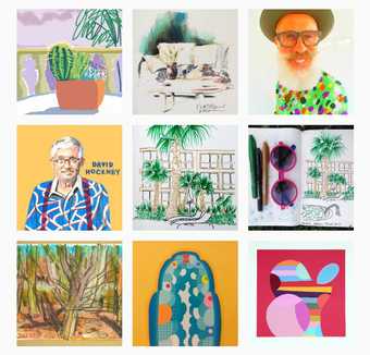 Nine David Hockney-inspired images from Instagram