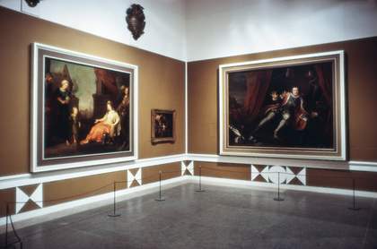 Installation shot from Hogarth exhibition, Tate 1971