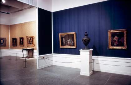 Installation shot from Hogarth exhibition, Tate 1971