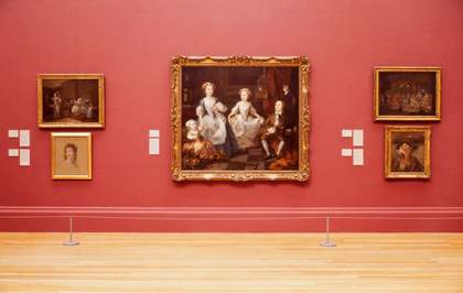 Hogarth the Painter exhibition installation shot, Tate 1997