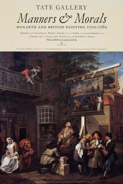 Exhibition poster: Manners & Morals