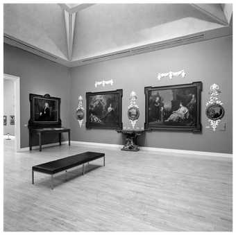 Installation shot from Manners & Morals exhibition, Tate 1987