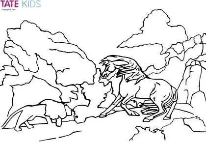Horse and Lion 