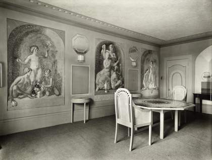 Interior design for 'Penns-in-the-Rocks' painted by Vanessa Bell and Duncan Grant