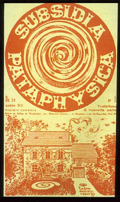 Stanley Chapman Cover illustration for Subsidia Pataphysica, no.1, 19 December 1965