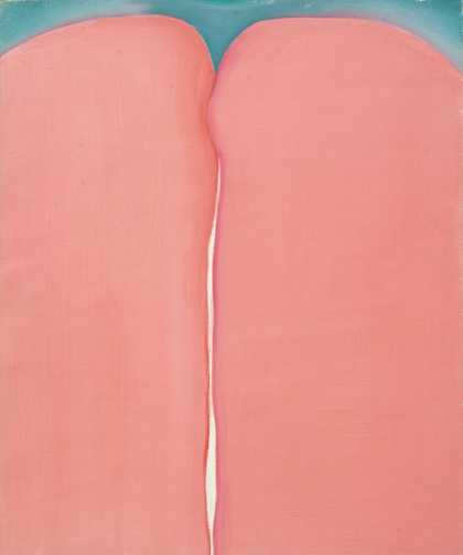 Huguette Caland, Bribes de corps (Body Parts), 1973, oil paint on linen, 45.7 x 38.1 cm