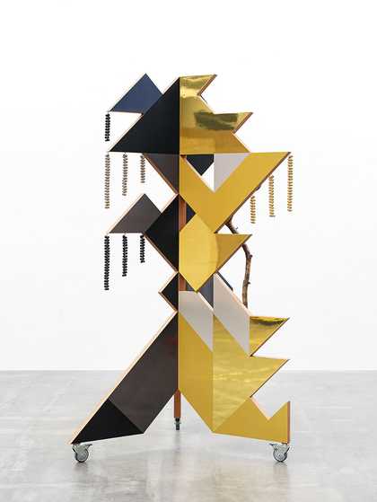 Haegue Yang Reflected Metallic Cubist Dancing Mask 2020