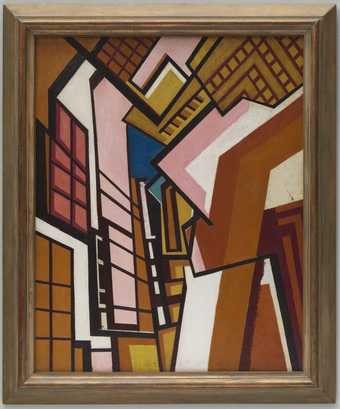 Wyndham Lewis Workshop c.1914-5 Tate Purchased 1974 © Wyndham Lewis and the estate of Mrs G A Wyndham Lewis by kind permission of the Wyndham Lewis Memorial Trust (a registered charity)
