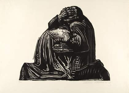 Kathe Kollwitz The Parents (War portfolio, plate 3) 1921-22 Private Collection