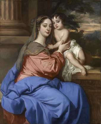 Sir Peter Lely Barbara Palmer (née Villiers), Duchess of Cleveland with her son, probably Charles Fitzroy, as the Virgin and Child c.1664 National Portrait Gallery