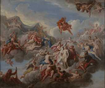 Louis Laguerre The Creation of Pandora (design for the staircase ceiling at Petworth House) 1702 Victoria and Albert Museum, London