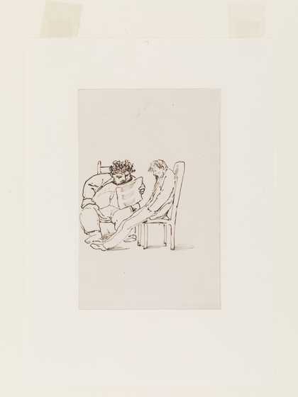 Sir Edward Coley Burne-Jones William Morris reading poetry to Edward Burne-Jones 1861