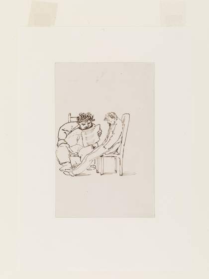 Sir Edward Coley Burne-Jones William Morris reading poetry to Edward Burne-Jones 1861