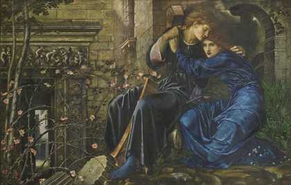 Sir Edward Coley Burne-Jones Love among the Ruins 1870-1873 Private Collection