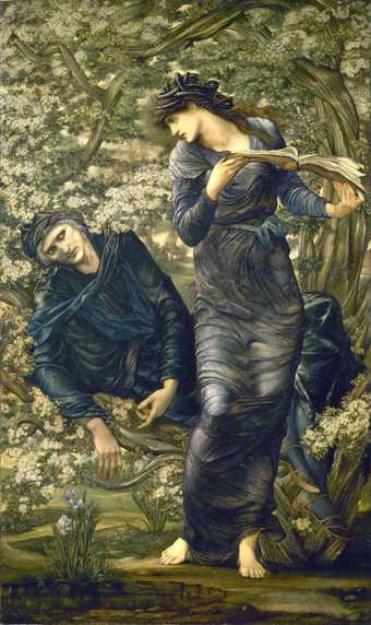 Sir Edward Coley Burne-Jones, Bt. The Beguiling of Merlin 1872-77