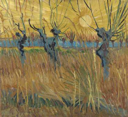 Vincent van Gogh Pollarded Willows, Arles 1888 Kröller-Müller Museum, Otterlo, The Netherlands