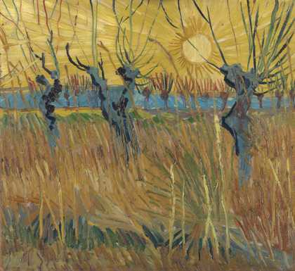 Vincent van Gogh Pollarded Willows, Arles 1888 Kröller-Müller Museum, Otterlo, The Netherlands