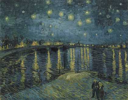 Vincent van Gogh Starry Night over the Rhone 1888 Musée d'Orsay (Paris, France)