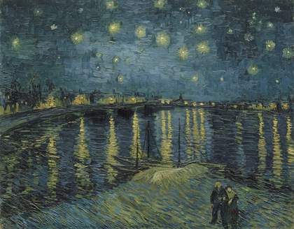 Vincent van Gogh Starry Night over the Rhone 1888 Musée d'Orsay (Paris, France)