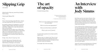 Three pages of black text on white page