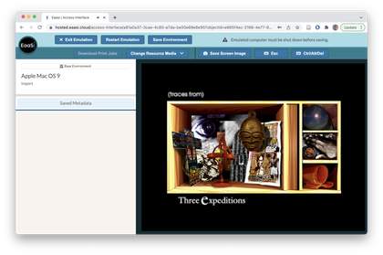 Screenshot of a browser window within which a black background and the image from fig.10 but better quality, without pixelation. Text reads: (traces from) and Three expeditions