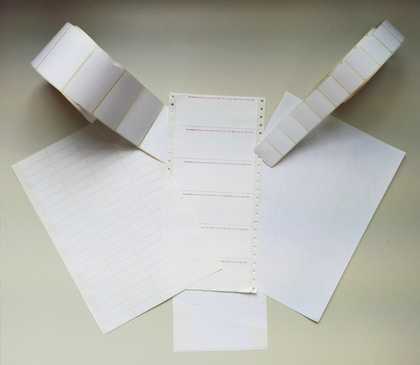 Conservation of Michael Dillon's Op Structures - testing new adhesive labels