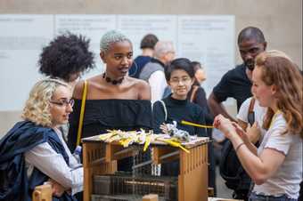 Participants observe workshop.