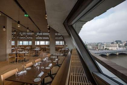 empty restaurant view