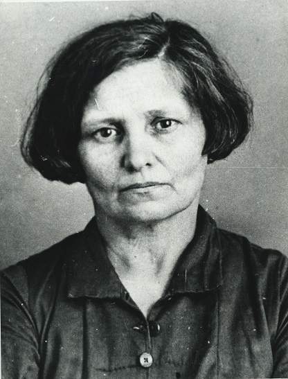 Fig.5 NKVD (secret police) arrest photograph of Lydia Dzbanovskaya-Shtokvish, born 1888, accountant