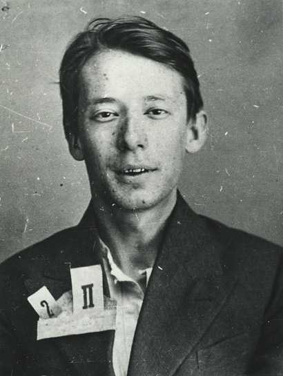 Fig.8 NKVD arrest photograph of Yevgeny Polyakov, born 1910, translator
