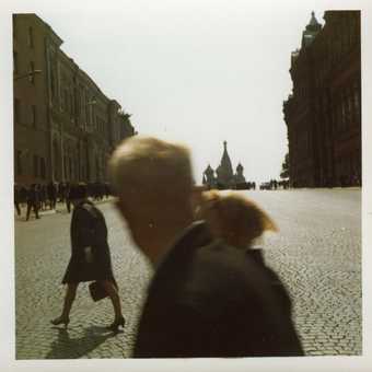 Moscow street scene with St Basil’s Cathedral in the background 1970s David King Collection (TGA 20172/1/3/1/11)