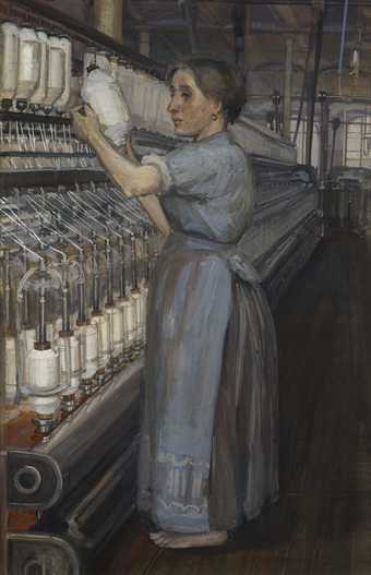 Sylvia Pankhurst, In a Glasgow Cotton Spinning Mill: Changing the Bobbin 1907