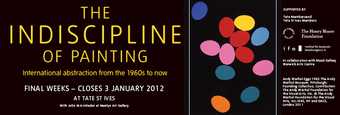 The Indiscipline of painting exhibition banner