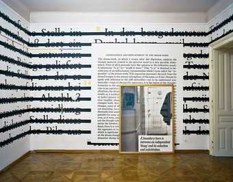 Installation view of Joseph Kosuth Zero and Not exhibition at the Sigmund Freud museum Vienna