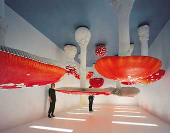 Installation view of Carsten Holler Upside Down Mushroom Room