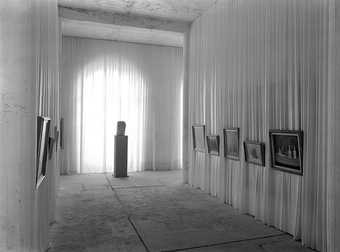 Installation view of works by Gustav H Wolff and Giorgio Morandi at Documenta 1 Kassel curated by Arnold Bode 1955