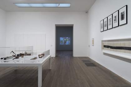 Installation view of the Robert Rauschenberg exhibition at Tate Modern, 1 December 2016 – 2 April 2017