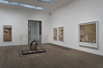 Installation view of the Robert Rauschenberg exhibition at Tate Modern, 1 December 2016 – 2 April 2017